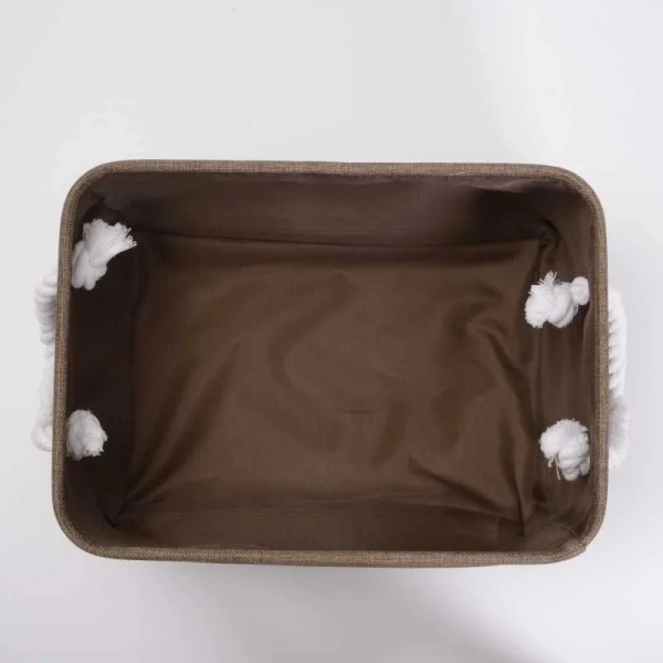 Корзина для белья WasserKRAFT Abens темно-коричневая, по запросу - фото 6