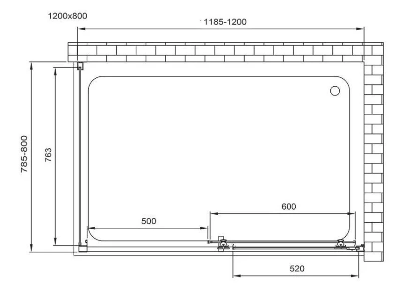 Душевой уголок Vincea Alpha VSR-3AL8012 120х80 см профиль хром - фото 3