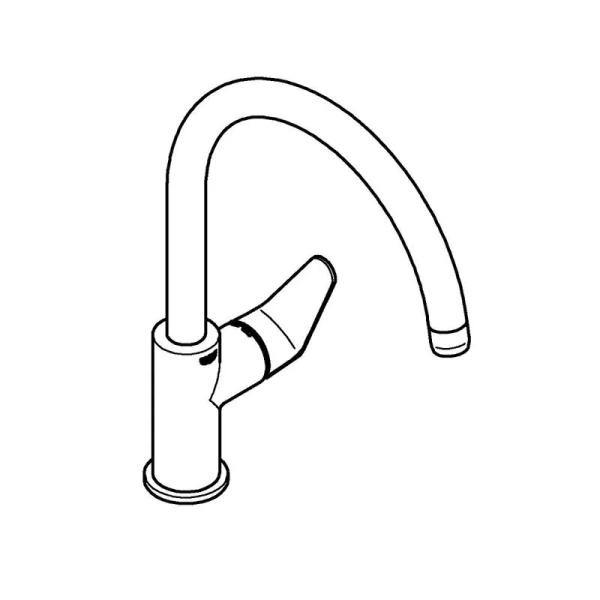 Смеситель для кухни Grohe BauCurve высокий излив - фото 4