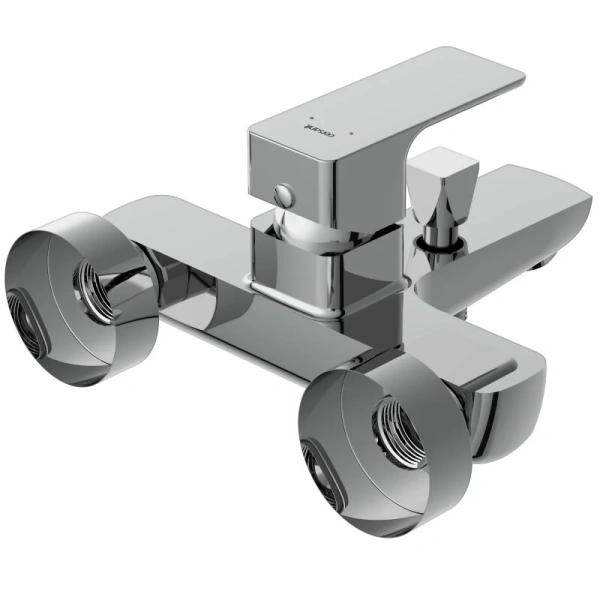 Смеситель для ванны Cersanit Geo хром, из латуни, прямоугольная форма - фото 5