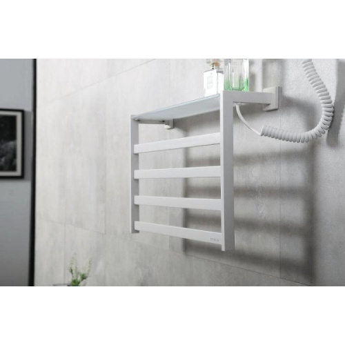 Полотенцесушитель электрический Black&White Moon 58x35 см белый матовый - фото 3