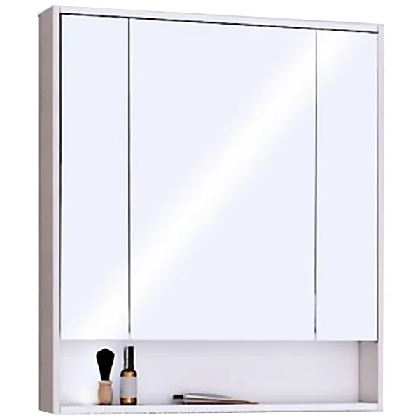 Зеркальный шкаф Акватон Рико 80 см белый/ясень фабрик - фото 1