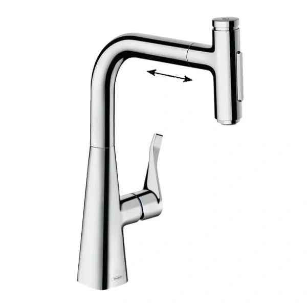 Смеситель для кухни Hansgrohe Metris Select M71 хром - фото 1