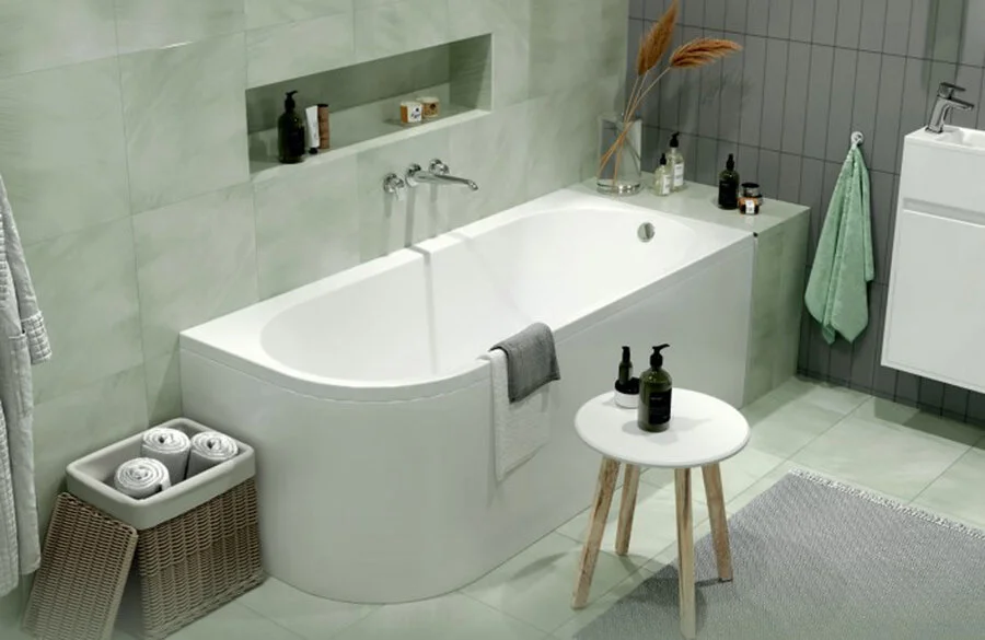 Ванна акриловая Marka One Alisa MG 170х75 см, асимметричная, правая/левая, белые - фото 8