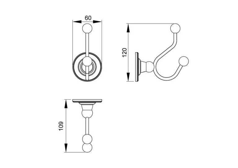 Вешалка Timo Nelson антик 160013/02, классические, ретро - фото 2