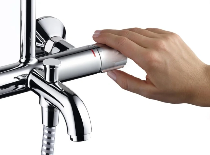 Душевая стойка Hansgrohe Vernis Shape термостатическая - фото 2