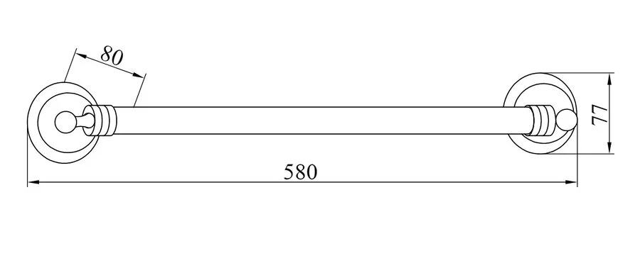 Полотенцедержатель Boheme Hermitage 103 металлический - фото 2