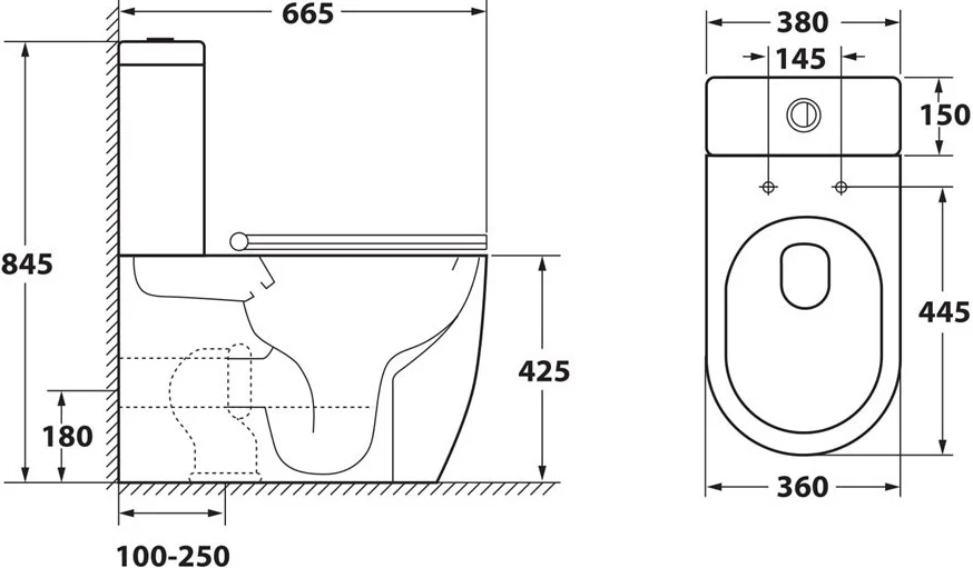 Бачок для унитаза OWL 1975 Vind Cirkel-GL белый, по запросу index_2 - фото 6
