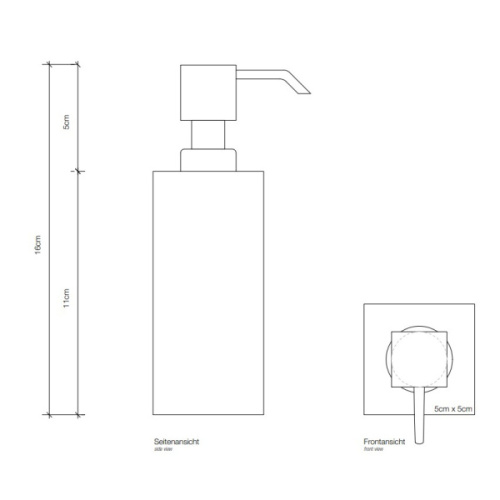 Дозатор для мыла Decor Walther Cube 08397 настольный - фото 4