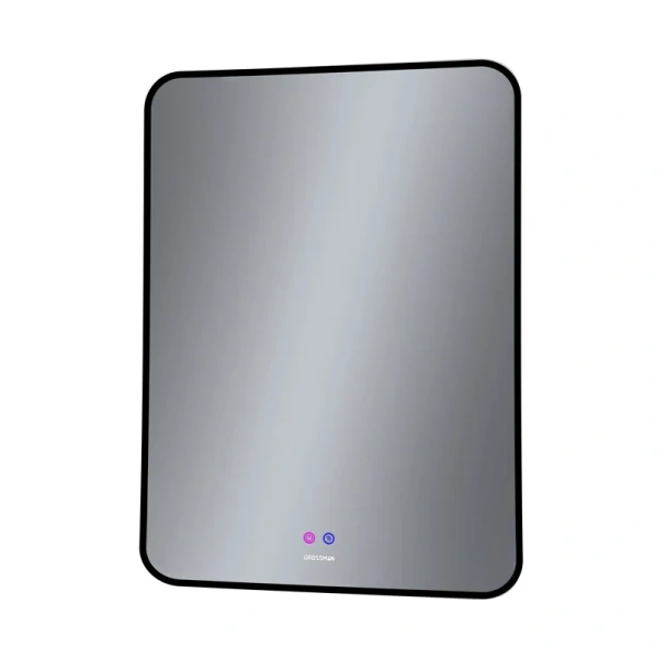Зеркало с подсветкой Grossman Elegans 60 см черное - фото 1