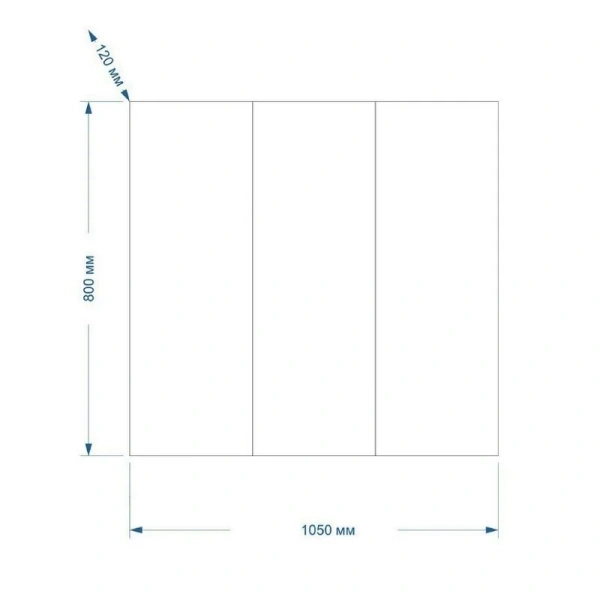 Зеркальный шкаф Misty Балтика 105 см для ванной - фото 2