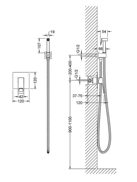 Смеситель с гигиеническим душем Timo Briana 7189  - фото 2