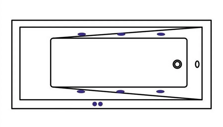 Ванна гидромассажная Whitecross Wave Soft, 160 х 80 см, увеличенная толщина акрила, усиленная армировка, белый/золото, 0101.160080.100.SOFT.GL - фото 3