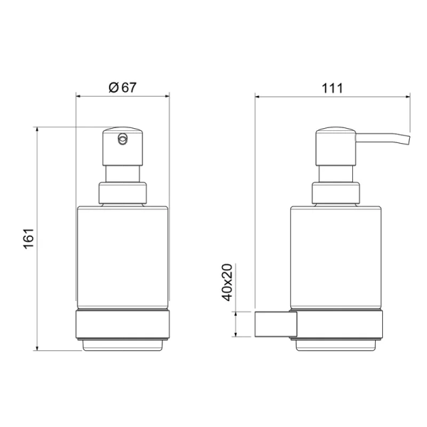 Дозатор для мыла Timo Luiro черное золото - фото 2