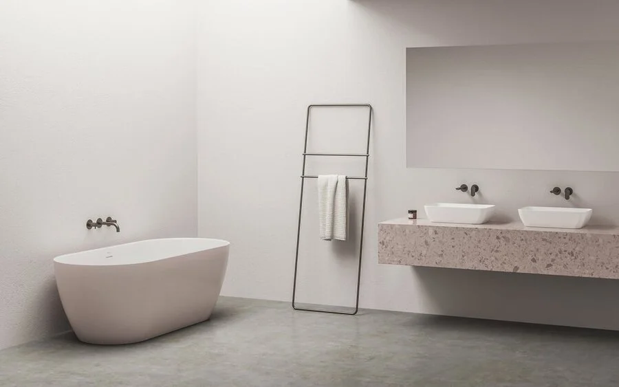 Ванна акриловая Ravak Freedom O TEC CD41600000, 170 x 77 см, отдельностоящая, розовая, слив-перелив белый - фото 4