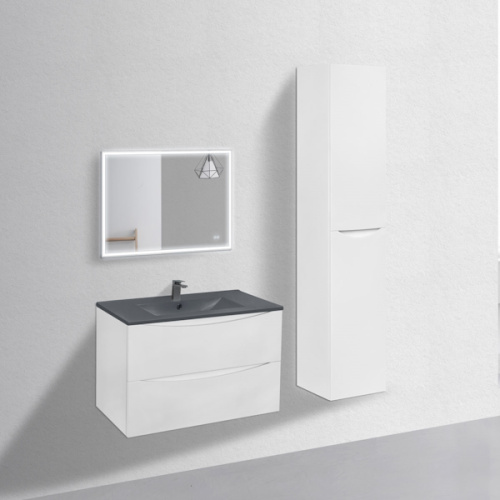 Тумба под раковину подвесная Vincea Mia 80,7 см G.White, современная, hi-tech - фото 3