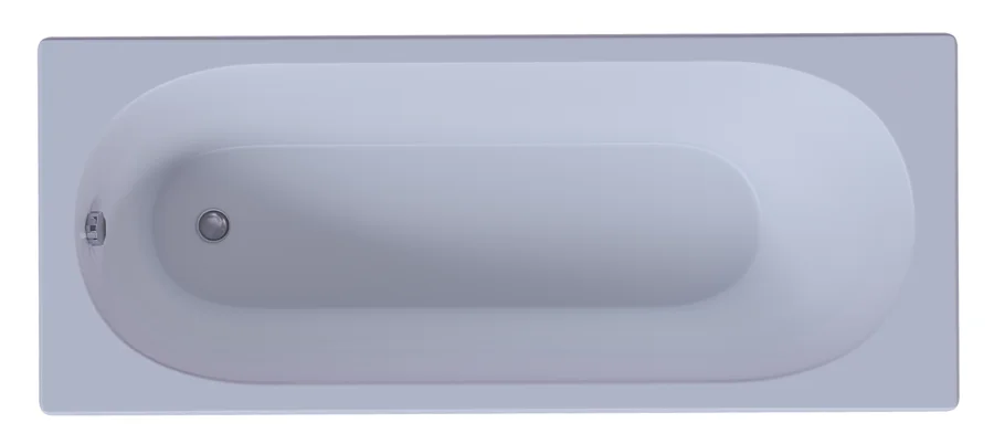 Ванна акриловая Акватек Оберон 170x70 см вклеенный каркас слив слева - фото 1