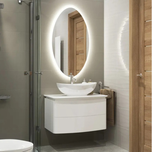 Тумба с раковиной подвесная Velvex Luna tpLUN.75-21.43 75 см с ящиками - фото 2