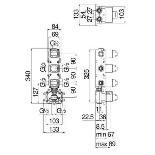 Смеситель для душа Nobili Live WE00103/T встраиваемый - фото 4