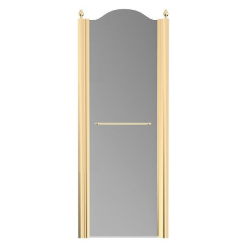 Душевая дверь в нишу Migliore Diadema 80 см профиль золото стекло матовое левая - фото 1