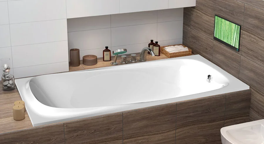 Акриловая ванна C-Bath Saturn CBQ012001 170 х 75 см, белая - фото 4