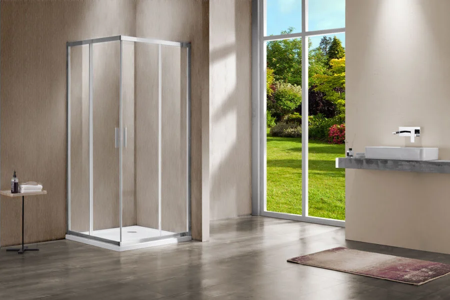 Душевой уголок Vincea Garda 80х80 см стекло прозрачное, современные, hi-tech - фото 3