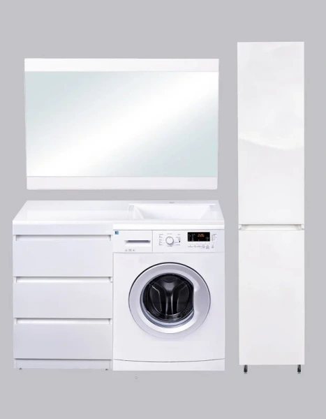 Тумба под раковину напольная Style Line Даллас 58 см белая, белая - фото 7