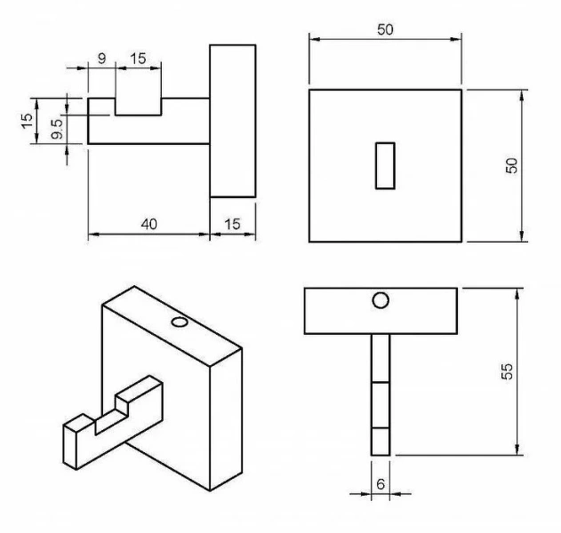 Крючок для ванной Cezares Prizma золото, современные, hi-tech, декорированные - фото 2