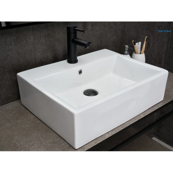 Раковина GID Geometrico N9153 53 см белая - фото 4