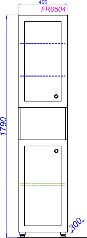 Шкаф-пенал напольный Aqwella Франческа 40 см с двумя дверцами - фото 4