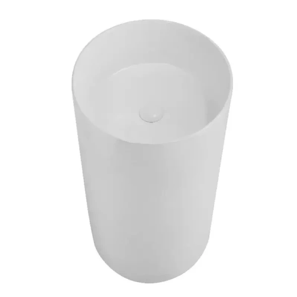 Раковина напольная SantiLine 45 см керамическая белая - фото 4