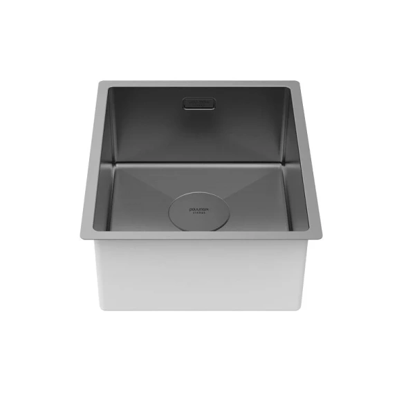 Мойка для кухни Paulmark Next 38 см вороненая сталь - фото 3