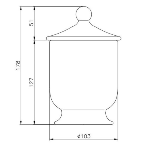Коробочка с крышкой для ванной Nicolazzi D'appoggio 6004 - фото 4