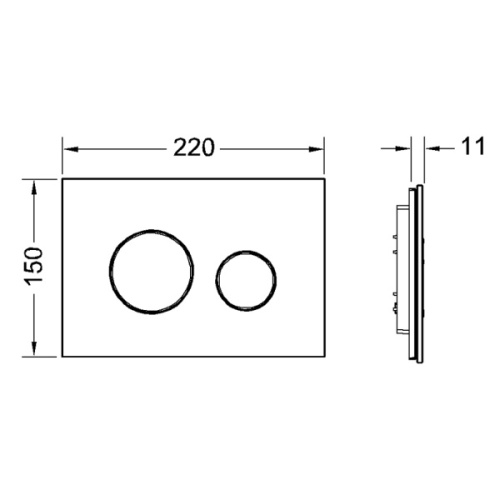 Клавиша смыва Tece TECEloop белая - фото 4