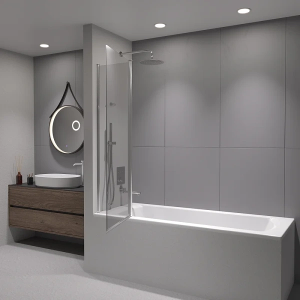 Шторка для ванны RGW Screens SC-11 140х100 см профиль хром, недорогие - фото 3