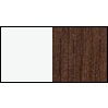 Высокий шкаф-пенал левый, корпус: белый матовый, фронт: каштан темный, Duravit Durastyle