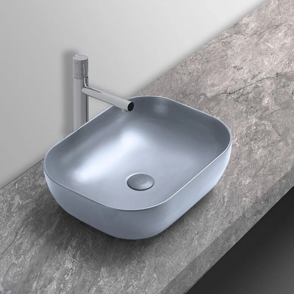 Раковина Vincea 50 см керамическая, океан матовый - фото 3
