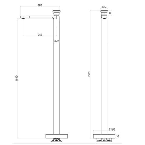 Смеситель для раковины ALTROBAGNO Ricco 010312 хром - фото 3