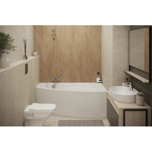 Ванна акриловая  Santek Майорка 150х90 без гидромассажа правосторонняя, без гидромассажа, недорогие, большие - фото 5