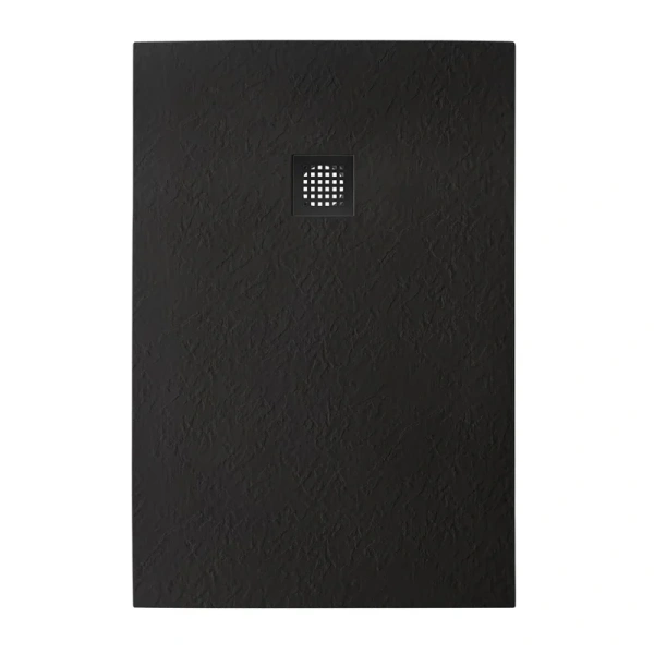 Душевой поддон BelBagno Uno 120х80 см черный, накладка черная матовая - фото 4