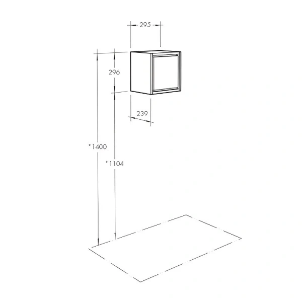 Шкаф подвесной Акватон Уэльс 30 см авеллино грей/антрацит - фото 2