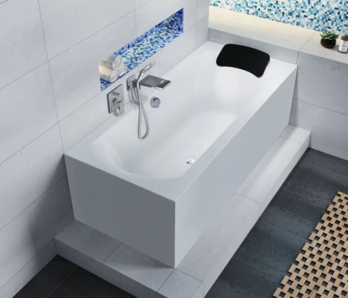 Акриловая ванна Riho Linares Plug & Play B142010005/B142011005, 180 x 80 см, левая/правая, цвет белый - фото 4