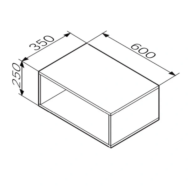 Ниша для хранения Am.Pm Func 60 см белый глянец, по запросу - фото 2