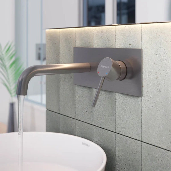 Смеситель для раковины Berges Ventas R оружейная сталь - фото 2