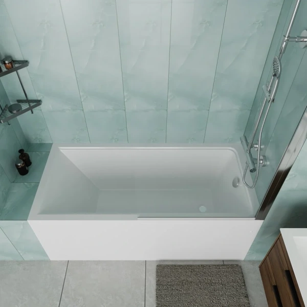 Ванна акриловая Vincea VBT-2G150-LG, 150 x 70 см, с ножками, белая, без гидромассажа, недорогие - фото 6