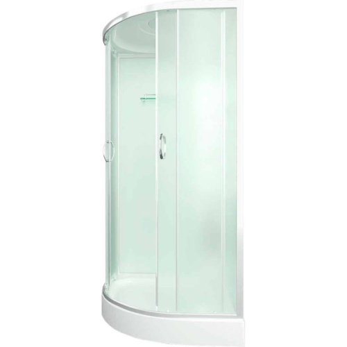 Душевая кабина, задняя стенка белая, стекло матовое, Erlit Comfort ER 4509P-C3 - фото 4