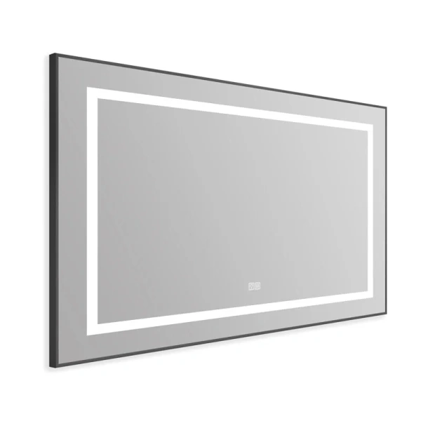 Зеркало с подсветкой BelBagno Kraft 100 см с подогревом черное, нет в наличии - фото 2