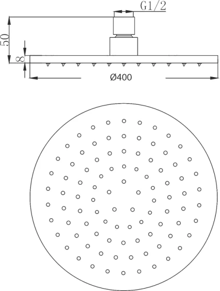 Верхний душ Migliore Latino хром - фото 3