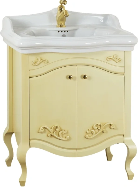 Тумба под раковину напольная Migliore Impero 67 см Decape Sabbia, классика, ретро, в стиле прованс - фото 3