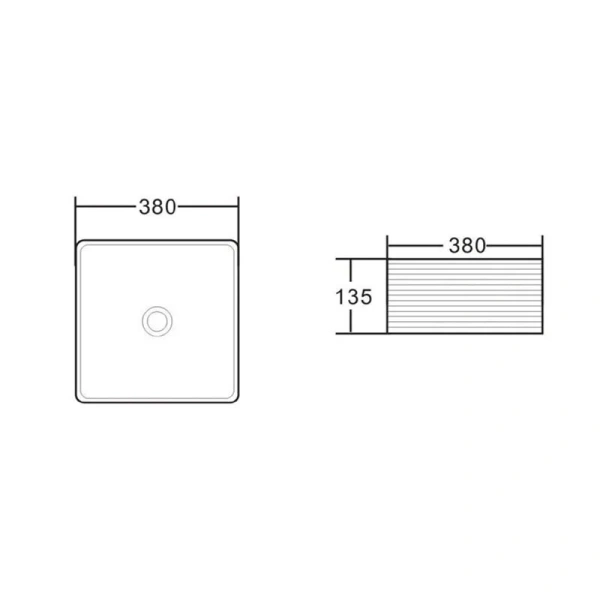 Раковина BelBagno 38 см керамическая, одинарные, недорогие - фото 8